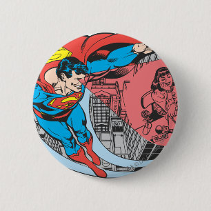 Bóton Redondo 5.08cm Visão Super-Homem de Raios X