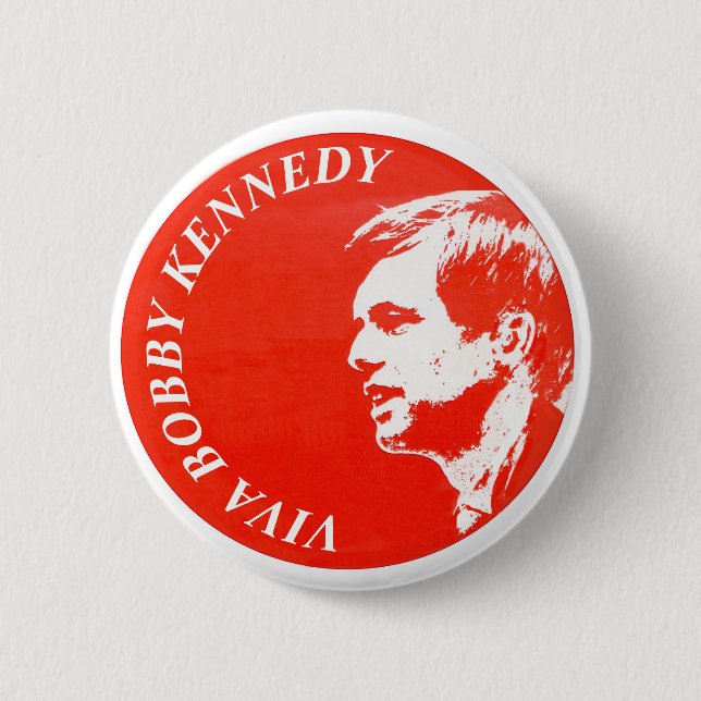 Bóton Redondo 5.08cm Viva Bobby Kennedy (Frente)