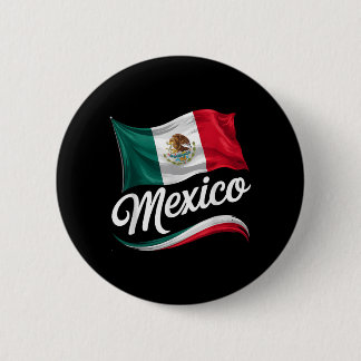 Bóton Redondo 5.08cm Viva o Dia da Independência do México Bandeira Mex