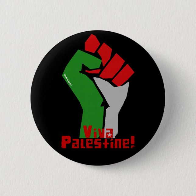 Bóton Redondo 5.08cm Viva Palestina (Frente)