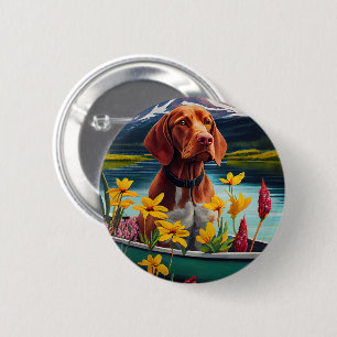 Bóton Redondo 5.08cm Vizsla em um Remo: Uma Aventura Cênica