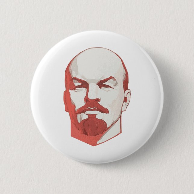 Bóton Redondo 5.08cm Vladimir Lenin (Frente)