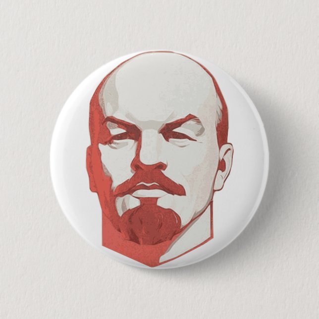 Bóton Redondo 5.08cm Vladimir Lenin (Frente)