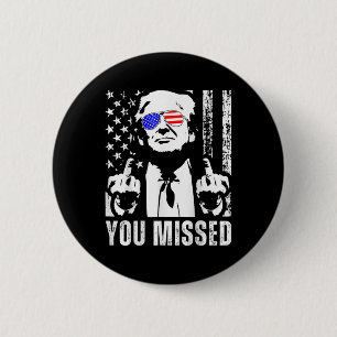 Bóton Redondo 5.08cm Você Perdeu Trump 2025 American Flag