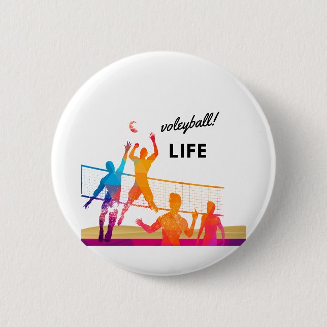 Bóton Redondo 5.08cm Voleibol Laife (Frente)