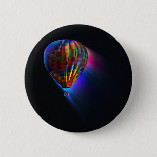 Bóton Redondo 5.08cm Voo de Sonho Magnético - Abstrato de Arte Digital