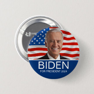 Bóton Redondo 5.08cm VOTAÇÃO Biden A Favor Do Presidente 2024