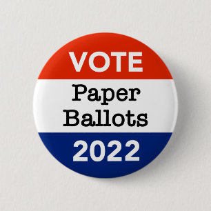 Bóton Redondo 5.08cm Votação Em Papel Eleições 2022