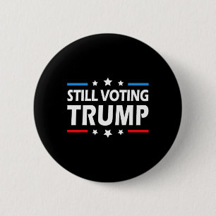 Bóton Redondo 5.08cm Votando Trump 2024 Homens Patrióticos da Bandeira 