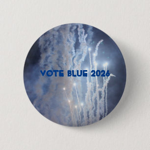 Bóton Redondo 5.08cm Votar Azul 2026 Botão