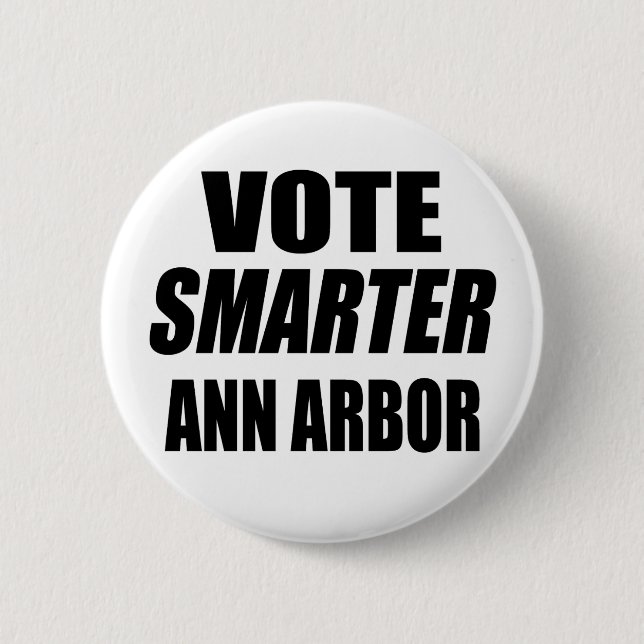 BÓTON REDONDO 5.08CM VOTAR SMARTER ANN ARBOR (Frente)