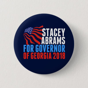 Bóton Redondo 5.08cm Vote Stacey Abrams para a Geórgia Governador 2018
