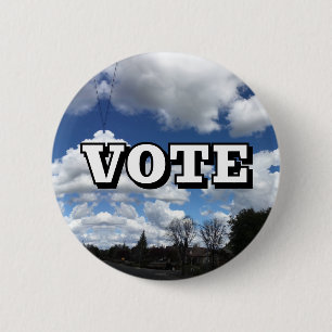Bóton Redondo 5.08cm VOTE (Você Pode Mudar a Palavra)