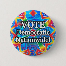 Bóton Redondo 5.08cm Votem Democrata Nacional!