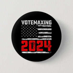 Bóton Redondo 5.08cm VoteMaxing 2024 Eleição Presidencial Trump