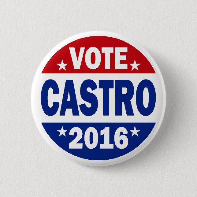 Bóton Redondo 5.08cm Voto Castro 2016 (Frente)