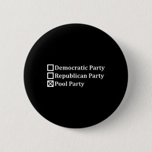 Bóton Redondo 5.08cm Voto da Piscina do Partido Republicano Democrata A