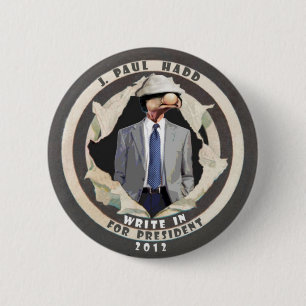 Bóton Redondo 5.08cm Voto de J. Paul Hadd para o presidente 2012
