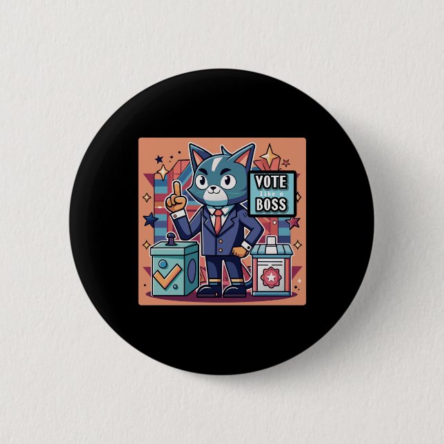Bóton Redondo 5.08cm Voto De Tendência De Design Do Sticker Como Um Ade (Frente)