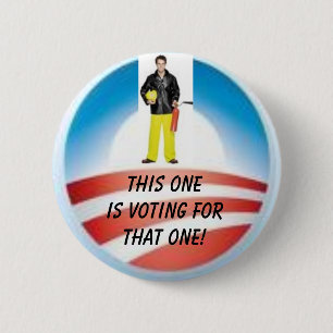 Bóton Redondo 5.08cm Voto dos bombeiros para esse - personalizado