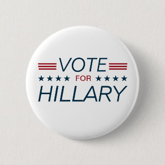 Bóton Redondo 5.08cm Voto Hillary para o presidente 2016