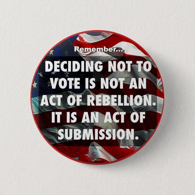 BÓTON REDONDO 5.08CM VOTO - NÃO SUBMETA (Frente)