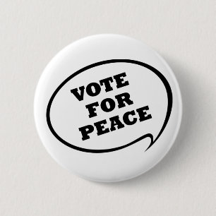 Bóton Redondo 5.08cm Voto para o botão da paz