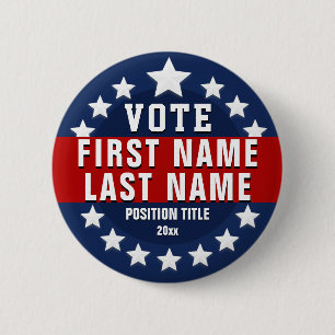 Bóton Redondo 5.08cm Voto Personalizado 
