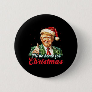 Bóton Redondo 5.08cm Vou Chegar Para O Natal, Engraçado Xmas Pajamas