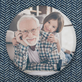 Bóton Redondo 5.08cm Vovô Avô Vovô Foto de Cheio