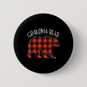 Bóton Redondo 5.08cm Vovó Bear Natal
