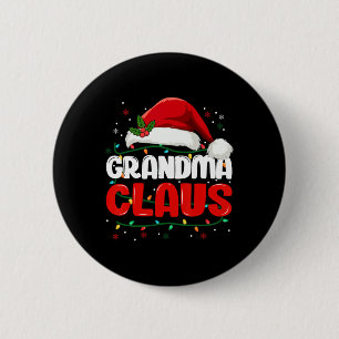 Bóton Redondo 5.08cm Vovó Claus Natal Papais noeis Mulheres Mães Famili