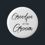 Bóton Redondo 5.08cm Vovô Escoteiro Moderno do Partido do Groom<br><div class="desc">Design moderno e elegante imprimiu o avô do script Brush do botão Grupo do Partido do Chá de panela que pode ser personalizado com seu texto. Clique no botão "Personalizar" e use nossa ferramenta design para modificar este modelo. Veja a Design de Arte Gráfica para outros produtos que combinam com...</div>