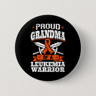 Bóton Redondo 5.08cm Vovó Orgulhosa De Um Guerreiro De Leucemia Abuelo 