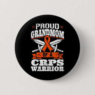 Bóton Redondo 5.08cm Vovó Orgulhosa De Um Guerreiro Do Crps Sd Aconselh