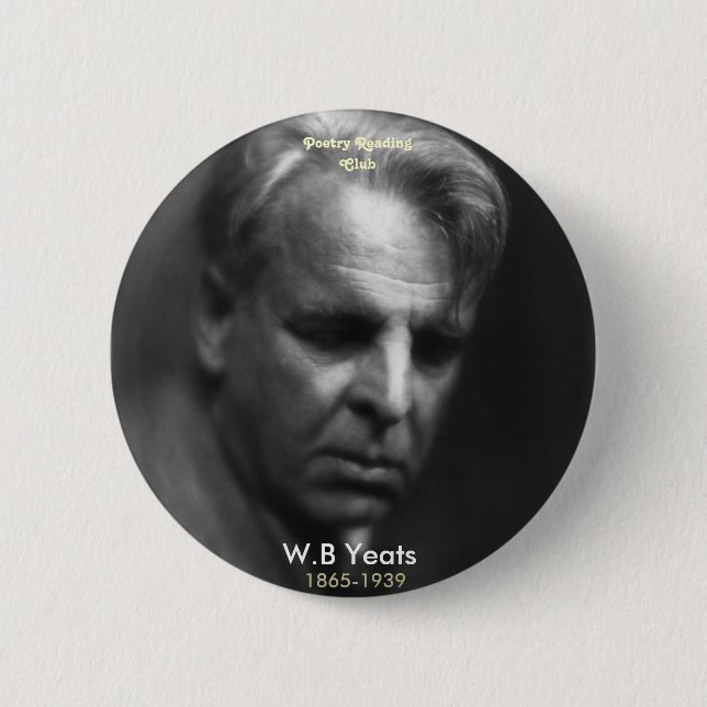 Bóton Redondo 5.08cm W.B. Yeats (Frente)