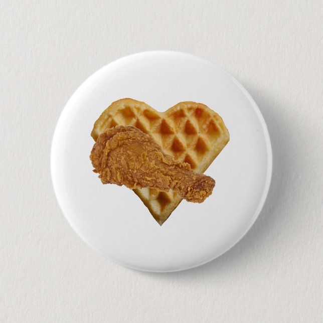 Bóton Redondo 5.08cm waffles de frango (Frente)