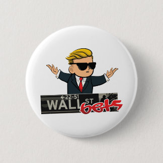 Bóton Redondo 5.08cm Wall Street Bets