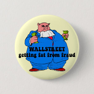 Bóton Redondo 5.08cm Wallstreet engraçado
