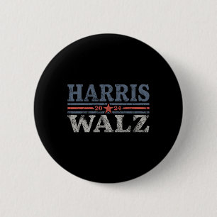 Bóton Redondo 5.08cm Waltz 2024 Election Kamala Harris Tim Waltz 2024 4