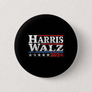 Bóton Redondo 5.08cm Waltz 2024 Eleição Kamala Harris Tim Waltz 2024 3