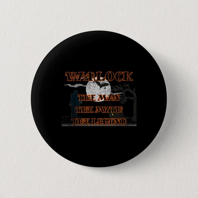 Bóton Redondo 5.08cm Warlock (Frente)