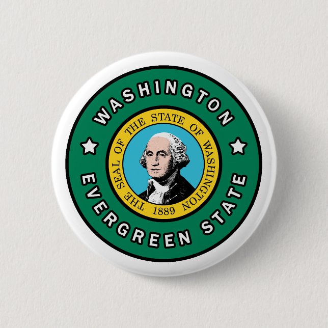Bóton Redondo 5.08cm Washington (Frente)
