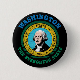BÓTON REDONDO 5.08CM WASHINGTON EVERGREEN STATE FLAG