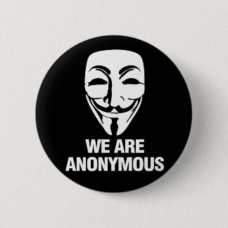 Bóton Redondo 5.08cm We are Anonymous.