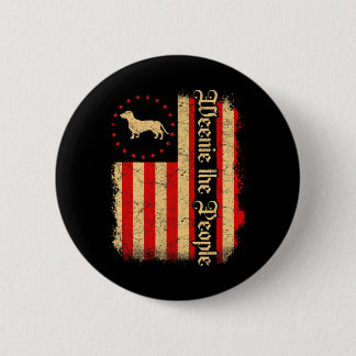 Bóton Redondo 5.08cm Weenie The People 4 De Julho Bandeira Americana Do