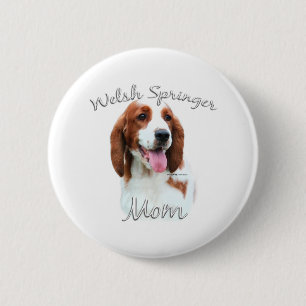 Bóton Redondo 5.08cm Welsh Springer Spaniel Mãe 2