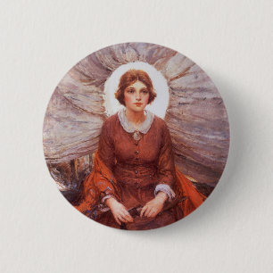 Bóton Redondo 5.08cm Western antigo, Madonna da Pradaria por Koerner