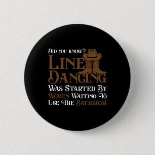 Bóton Redondo 5.08cm Western Line Dance 5678 Funny Line Dancing