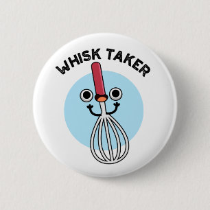 Bóton Redondo 5.08cm Whisk Tome Funny Baking Pun